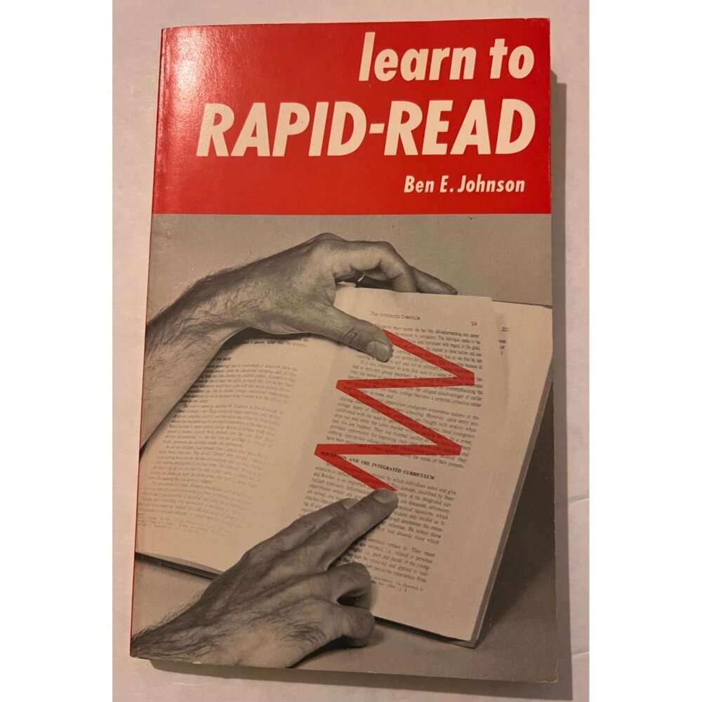 Vintage 1978 Learn To Rapid-Read By Ben E. Johnson First Edition Paperback Book
